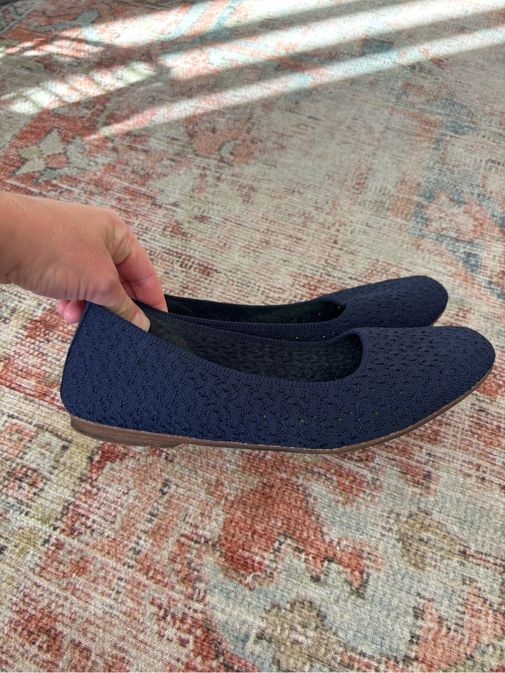Rothy's The Max Square flats size 9